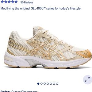 ASICS gel-1130 Sneakers in Cream/Champagne